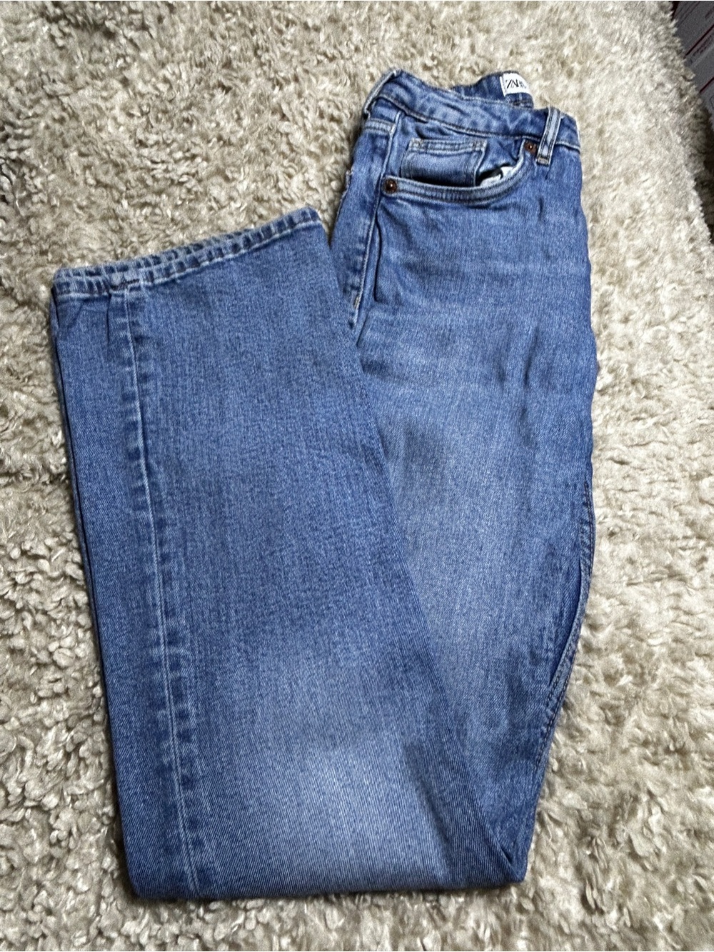 Zara Women's Blue Boot-Cut Jeans